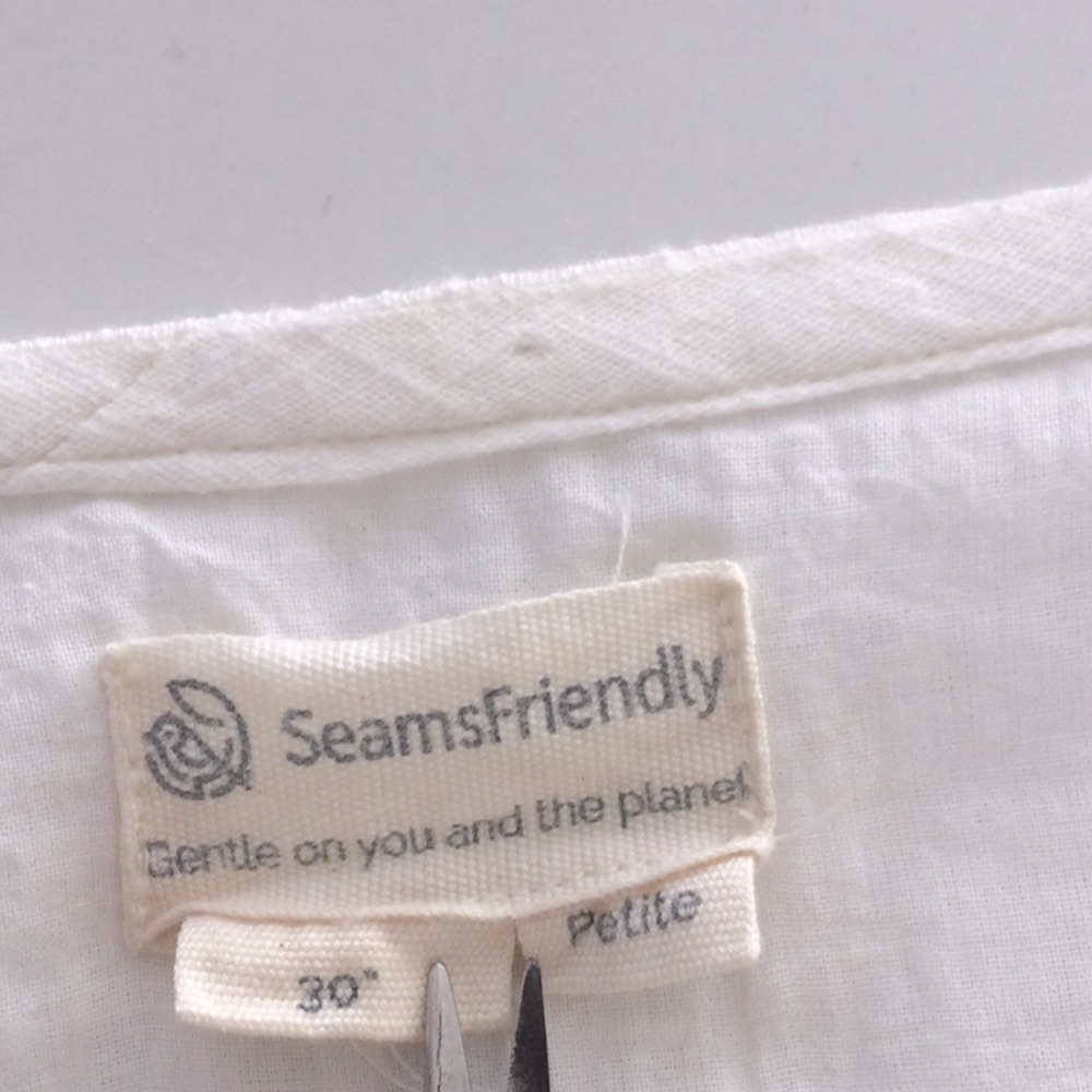 Seamsfriendly Boho Summer Gauze Cotton Button Down Dress Size S — image 7 of 8
